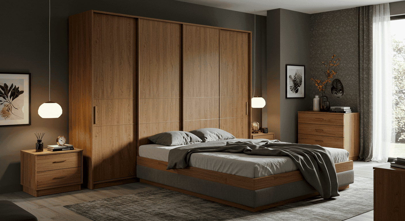 Modern yatak odası mobilya seti