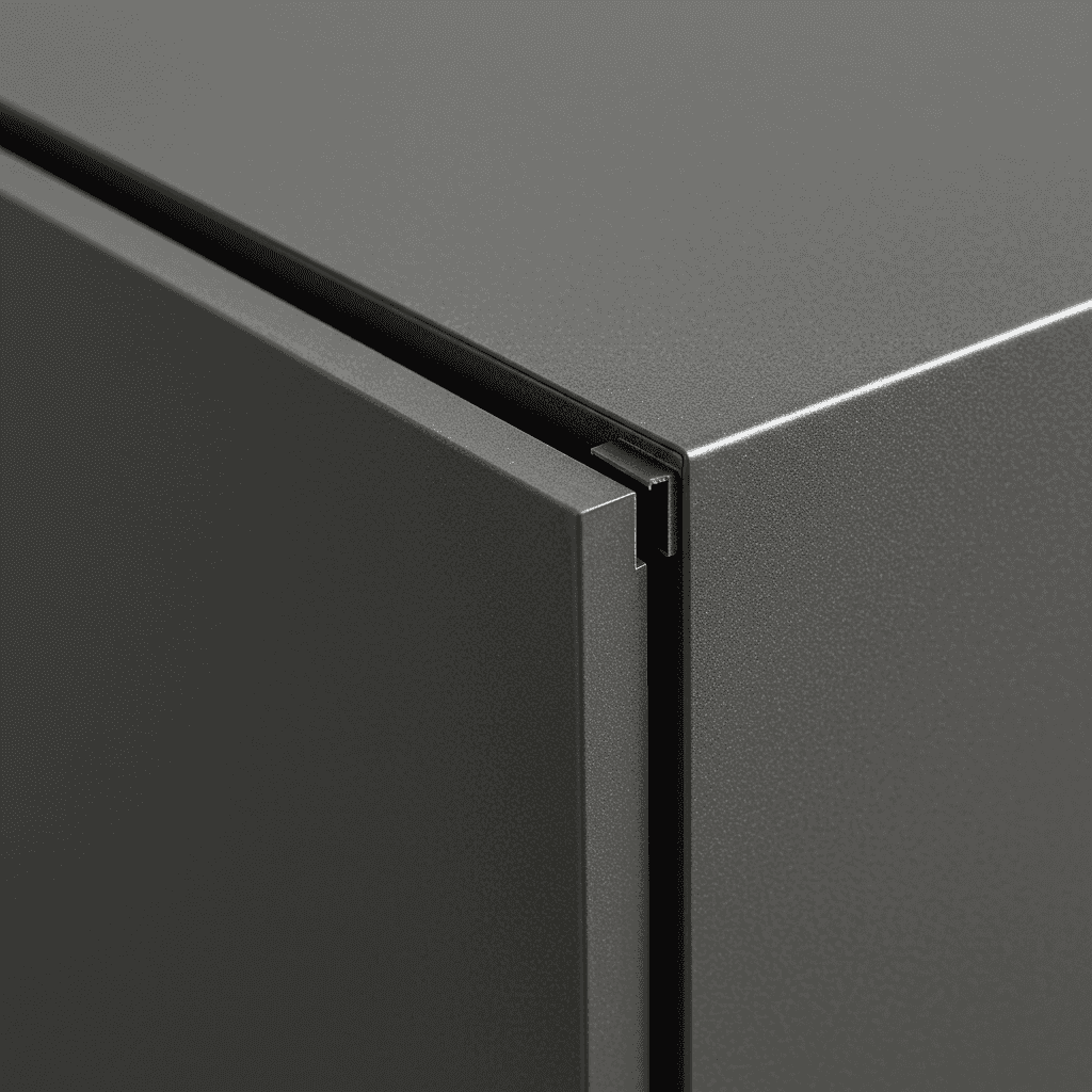 Gri Melamin Dolap Kenarı